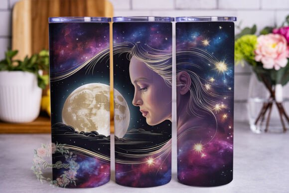 Cosmic Moon Woman: Tumbler Wraps & Graphics Review