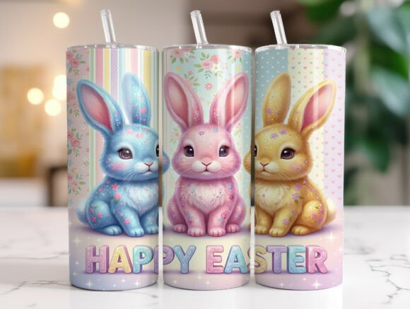 Cute Easter Bunny Tumbler Graphics & Wraps Review