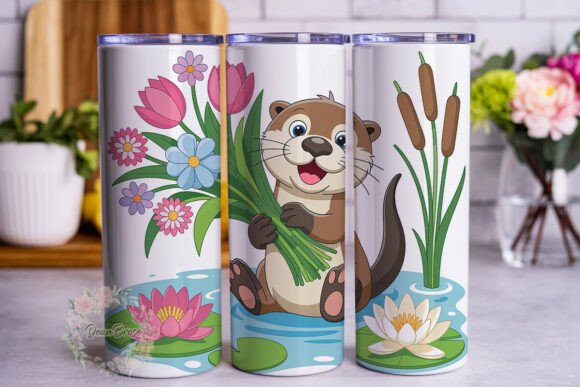 Cute Otter Water Lily Tumbler Wrap: Hands-On Review