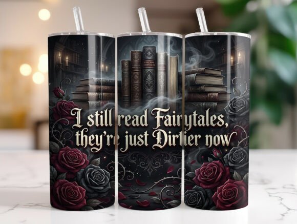 Dark Romance Book Lover Quote Tumbler Graphics & Wraps Review