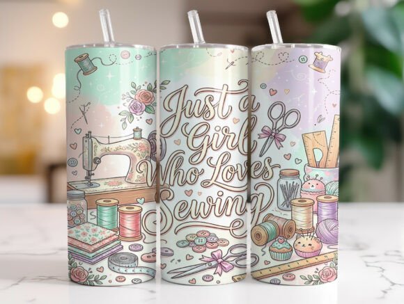 Just a Girl Who Loves Sewing Tumbler Graphics Review