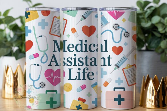 Medical Assistant Life 20oz Tumbler Wrap Graphics