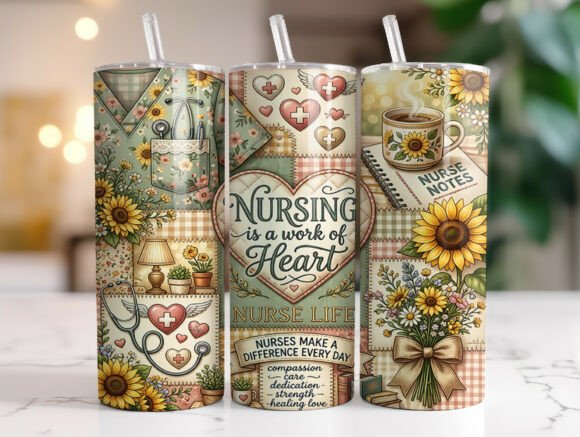 Patchwork Nurse Life Tumbler Wrap: A Designer’s Review