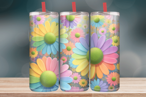 Retro Daisy Flower Power: Tumbler Wraps & Graphics Reviewed