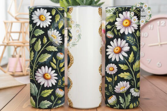 Sophia Hilton Daisy Floral Tumbler Wraps Graphics