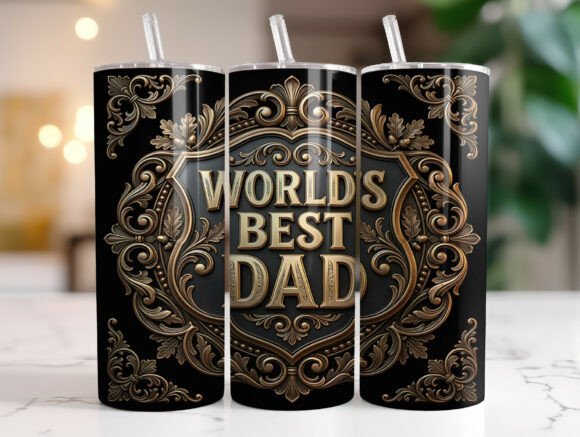 Vintage Western Dad Quote Tumbler Wrap: Graphics & Tumbler Wraps